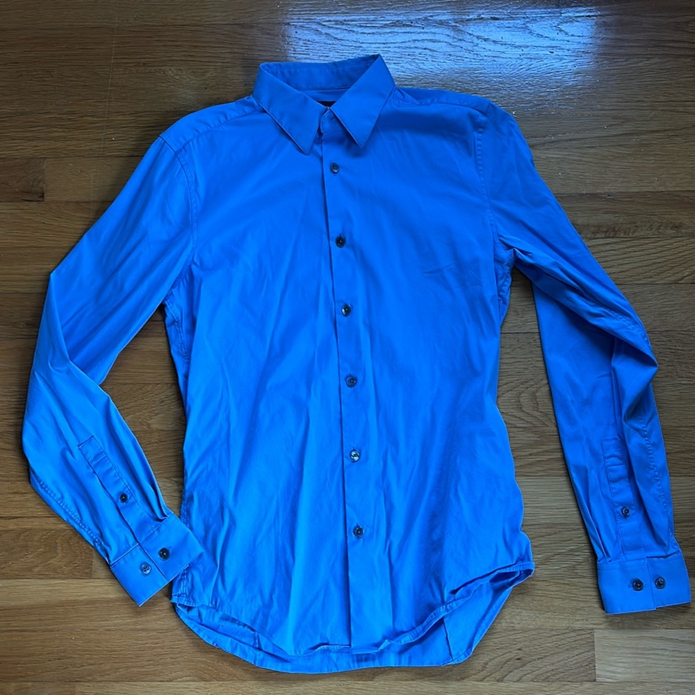 Men’s Theory Dress Button Down Blue